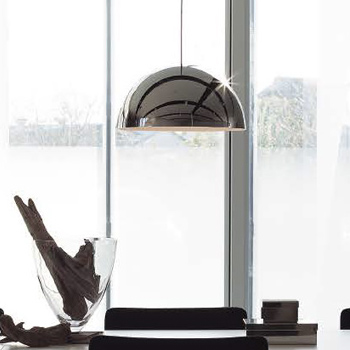 食卓ペンダントライト クロームメッキ色 100W【工事取付式】｜照明の