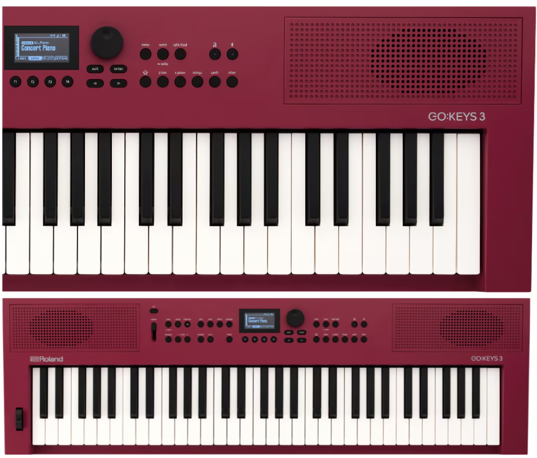 Roland GO:KEYS 3-RD Music Creation Keyboard Dark Red