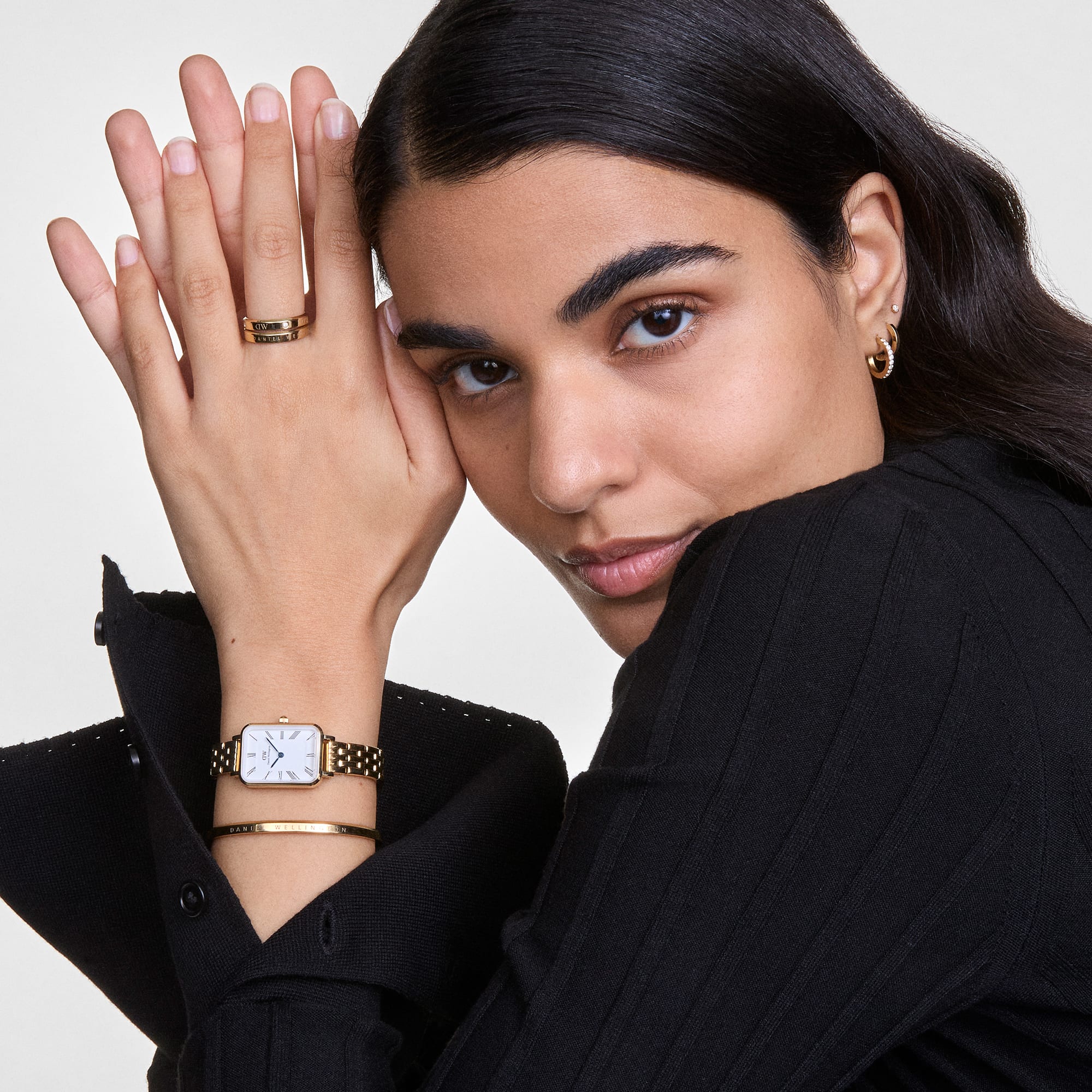 ママカリ】ダニエルウェリントンQUADRO MINI EVERGOLD Quadro Mini