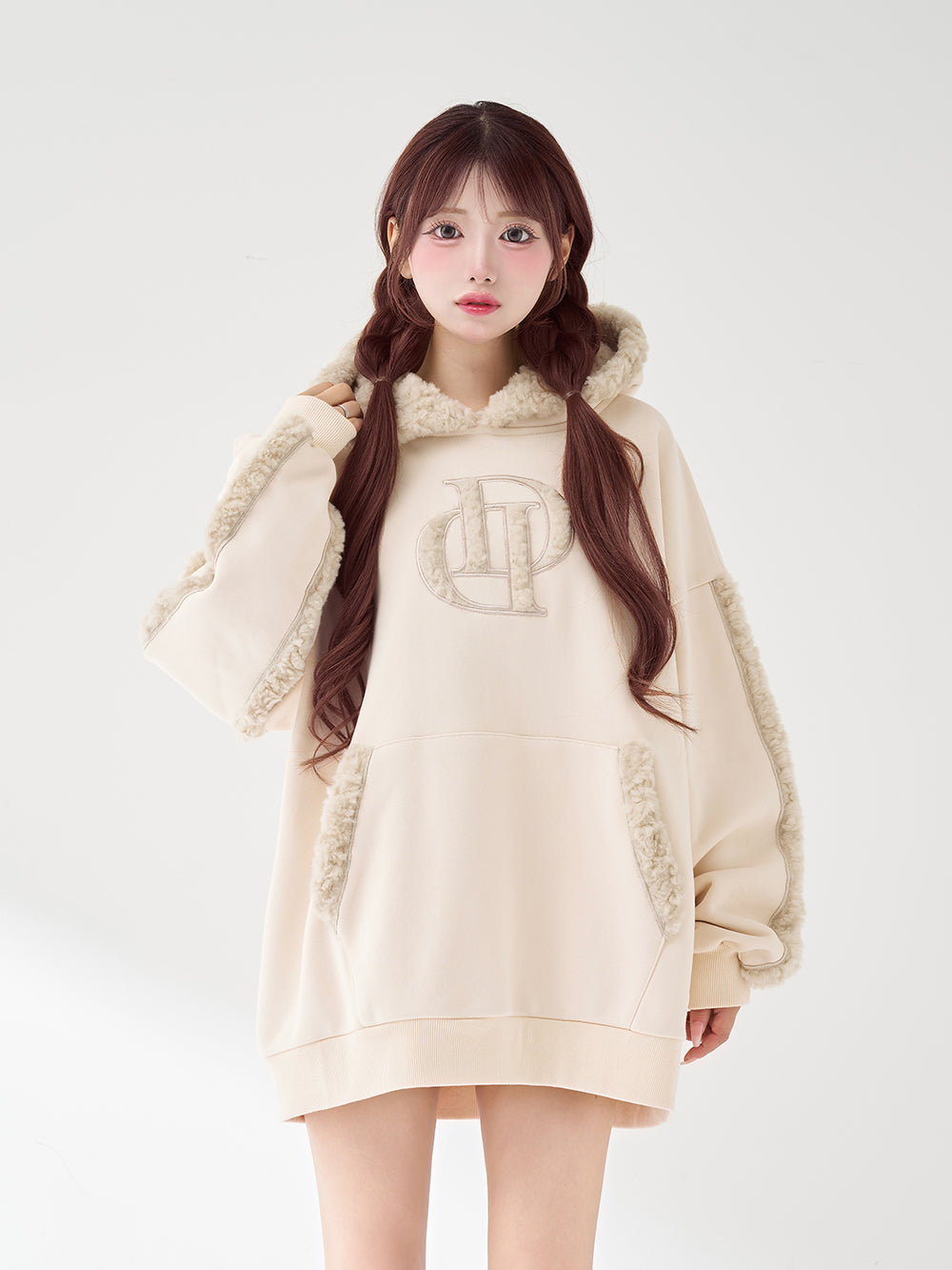 ダーリッチ Darich DDロゴバスケットニットビーニー WHT BLK