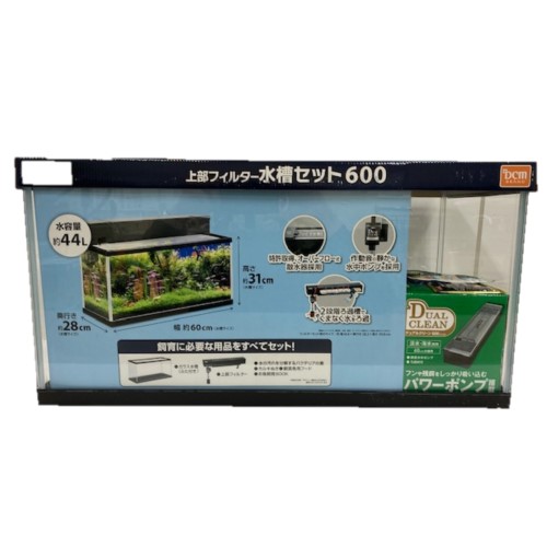 上部フィルター水槽セット600 DCM ガラス水槽セット | ホームセンター