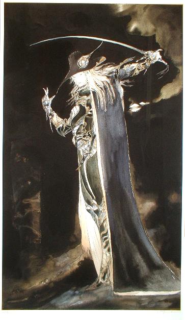 天野喜孝 1 of 9 黒衣の剣士 ジクソーパズル 完成品 1000ピース 天野