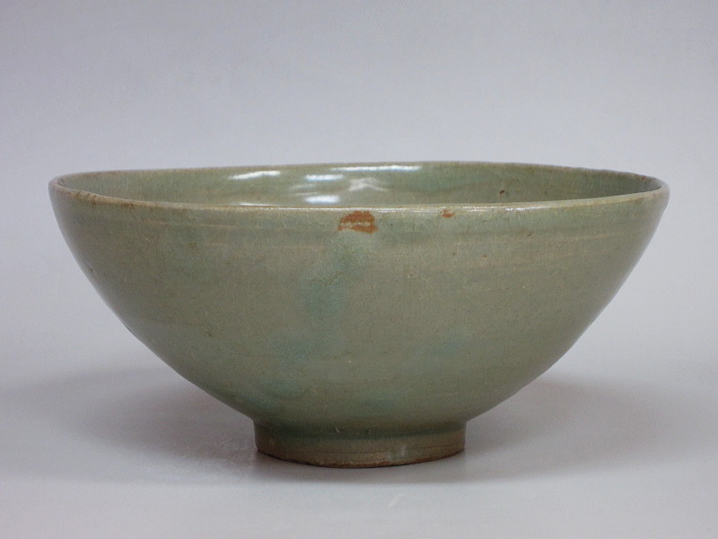 高麗青磁平茶碗 李朝時代 高麗青磁平茶碗 李朝時代 茶道具商（