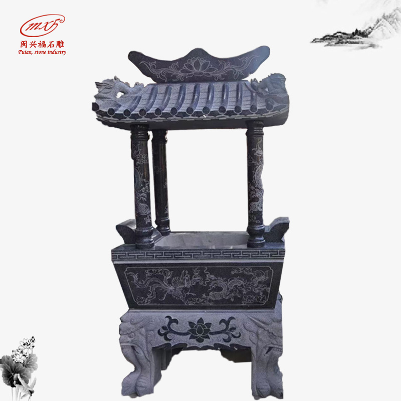 銅製 金寿堂造 斑紫銅 鼎式 香炉 唐木紫檀台座付 / 香道具 A superb