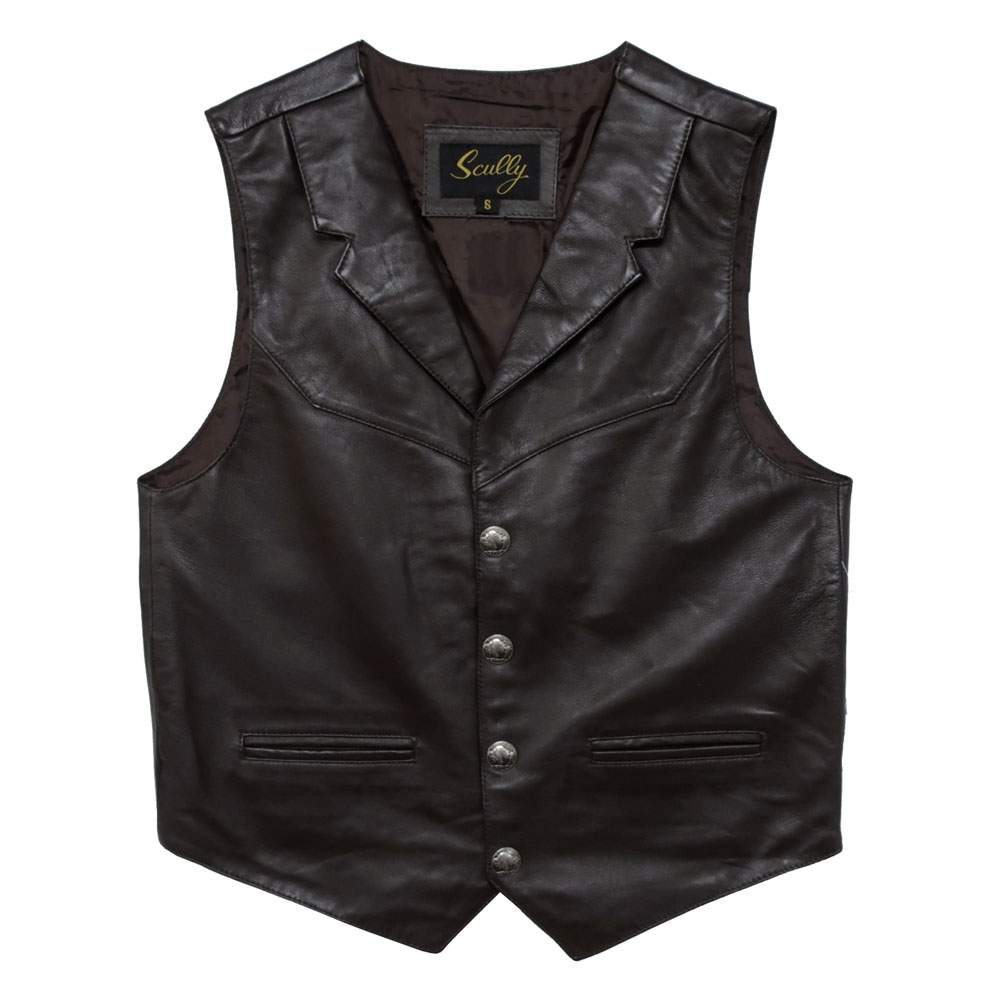 レザーベスト メンズ 襟付き 革ベスト レザー 革 ラム革 ブラウン 茶色