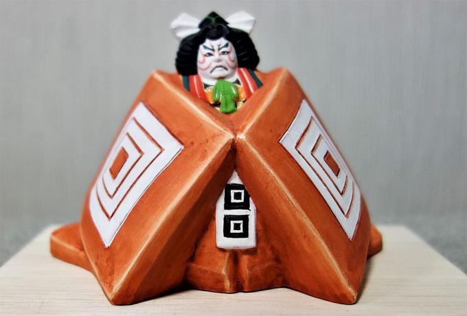 鏡獅子（桐箱付）«博多人形 歌舞伎物|博多人形のごとう