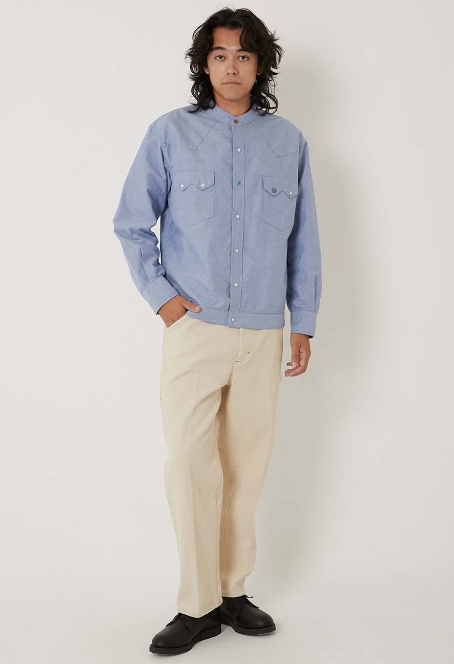 ヘビーオックス ノーカラーウエスタン シャツジャケット | HOLLYWOOD