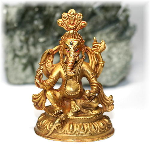 ネパール産]ガネーシャ像（真鍮製） - 埼玉県吉川市の天然石専門店