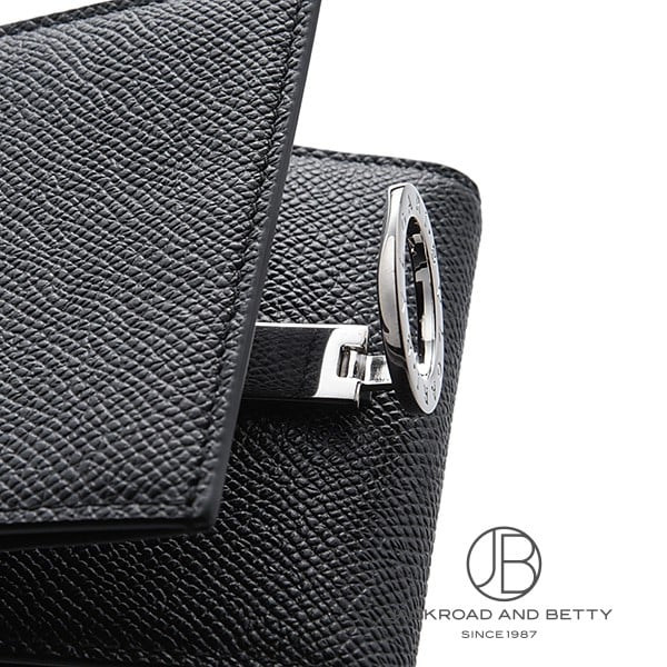 ブルガリ クリップ 三つ折り財布 ブラック 黒[289369] Bvlgari Clip