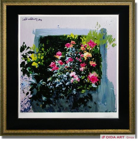 トレンツ・リャド バガテルの薔薇 風景画 花 公園 美品 版画 絵画 真作保証