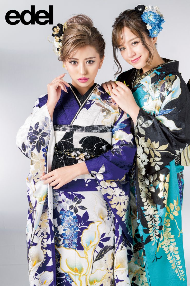 振袖フルセット ギャル 青系 振袖フルセット ギャル 青系