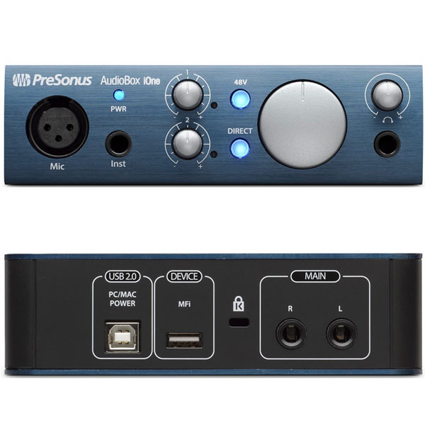 PreSonusのコンパクト使いやすいオーディオインターフェイスAudioBox