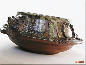 信楽焼茶釜狸火鉢の販売