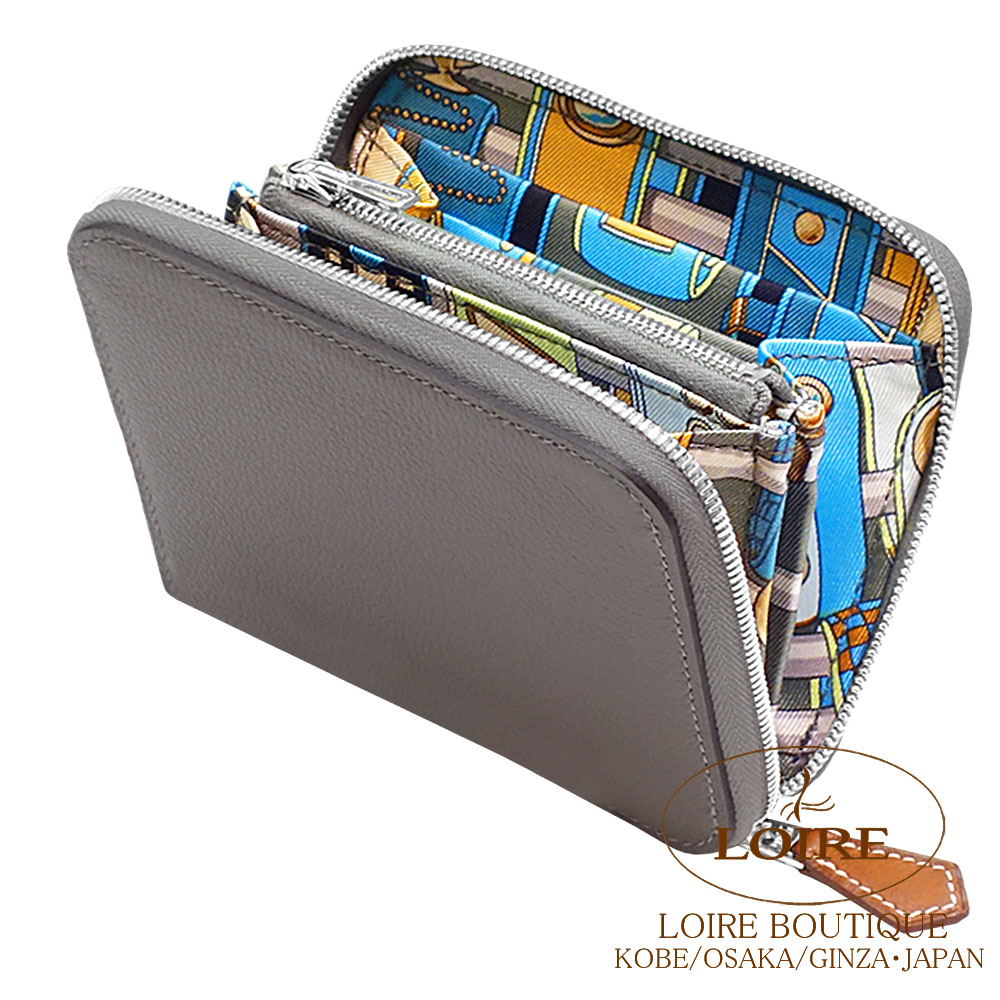 【新品未使用】エルメス　アザップ　シルクインコンパクト 楽天市場】エルメス アザップ シルクイン コンパクト クロ×オレンジ