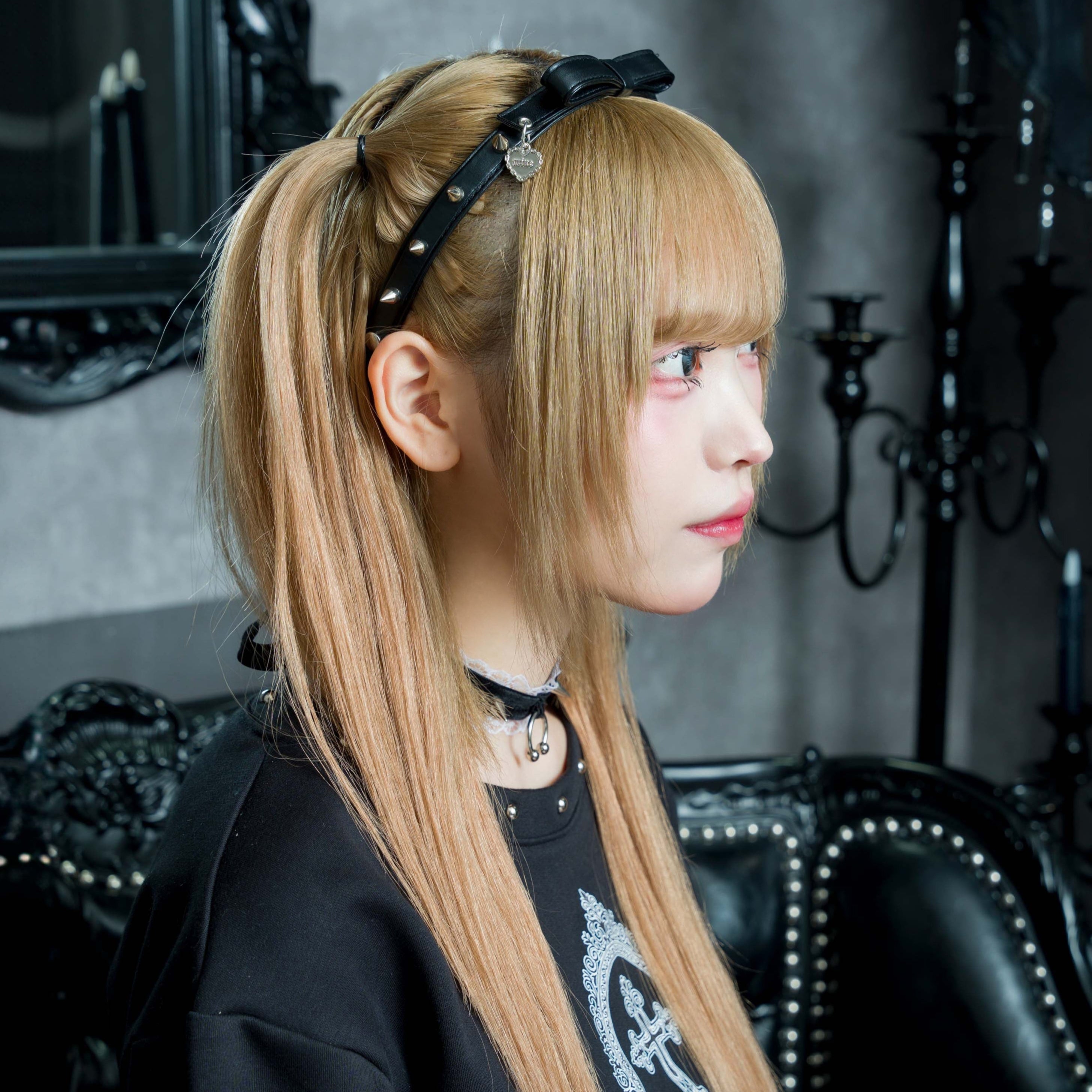 mine》スタッズリボンカチューシャ- LAFARY ONLINE