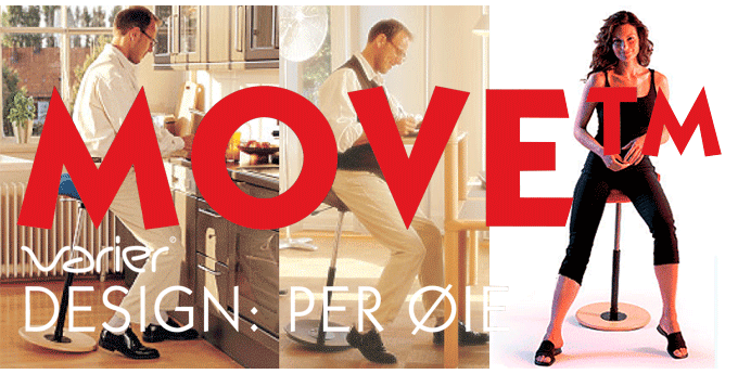 ヴァリエールのムーブは、立った状態で座れる優れものの椅子です