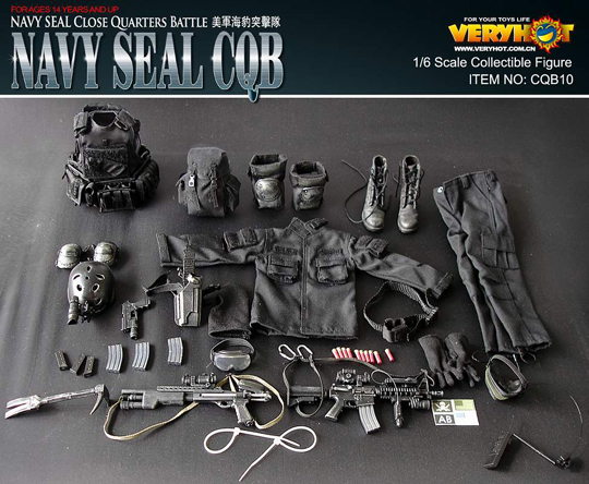 1/6 12インチ VERYHOT NAVY SFAL CQB 2.0セット B 1/6 12インチサイズ
