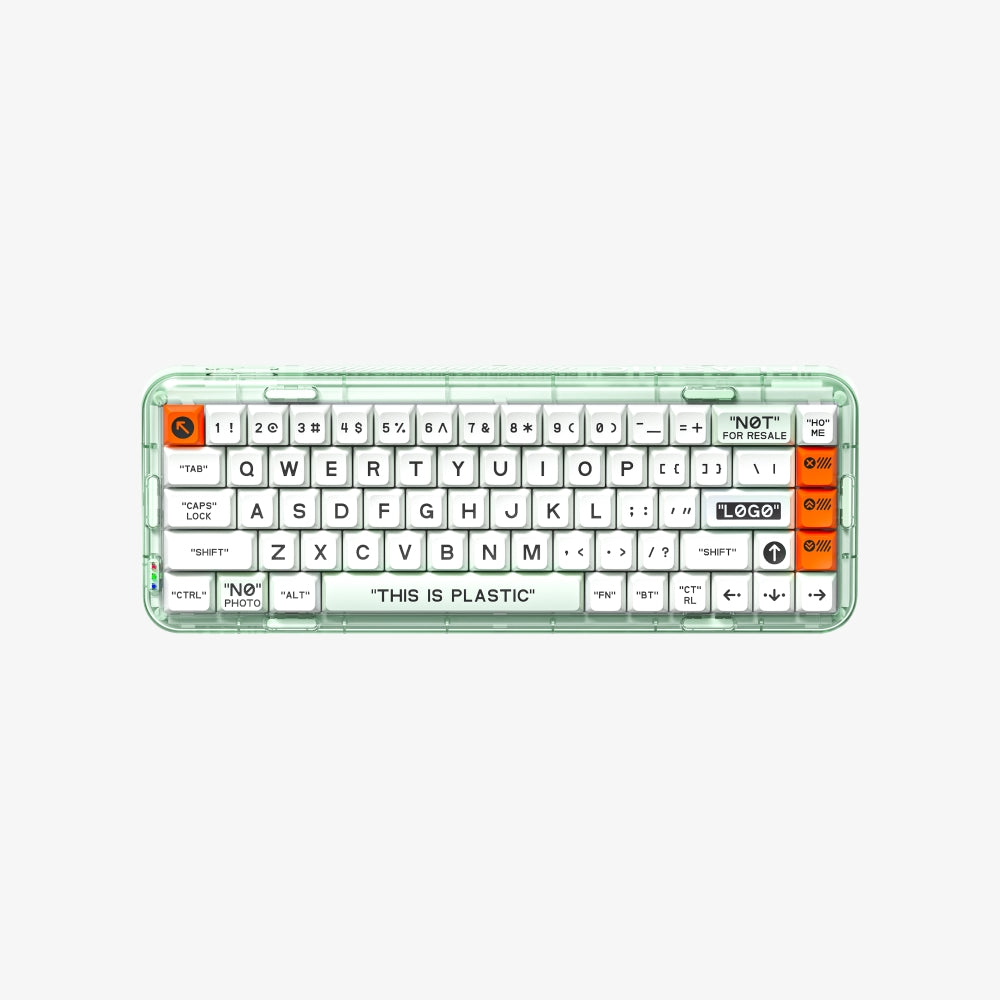 MelGeek Mojo68 Plastic See-through Mechanical Keyboard – MelGeek