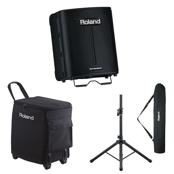 RolandポータブルPAシステム「BA-330」電池駆動可能で野外の使用もOK