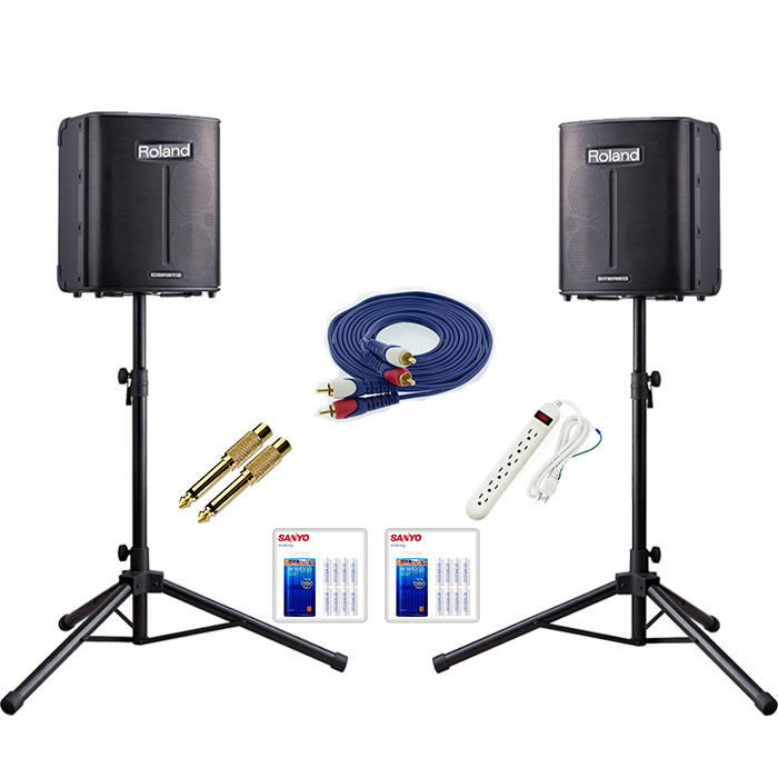RolandポータブルPAシステム「BA-330」電池駆動可能で野外の使用もOK