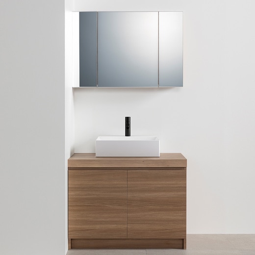 ホテルミラーボックスW900 カフェウッド(KT13129N)｜洗面所・水回りの