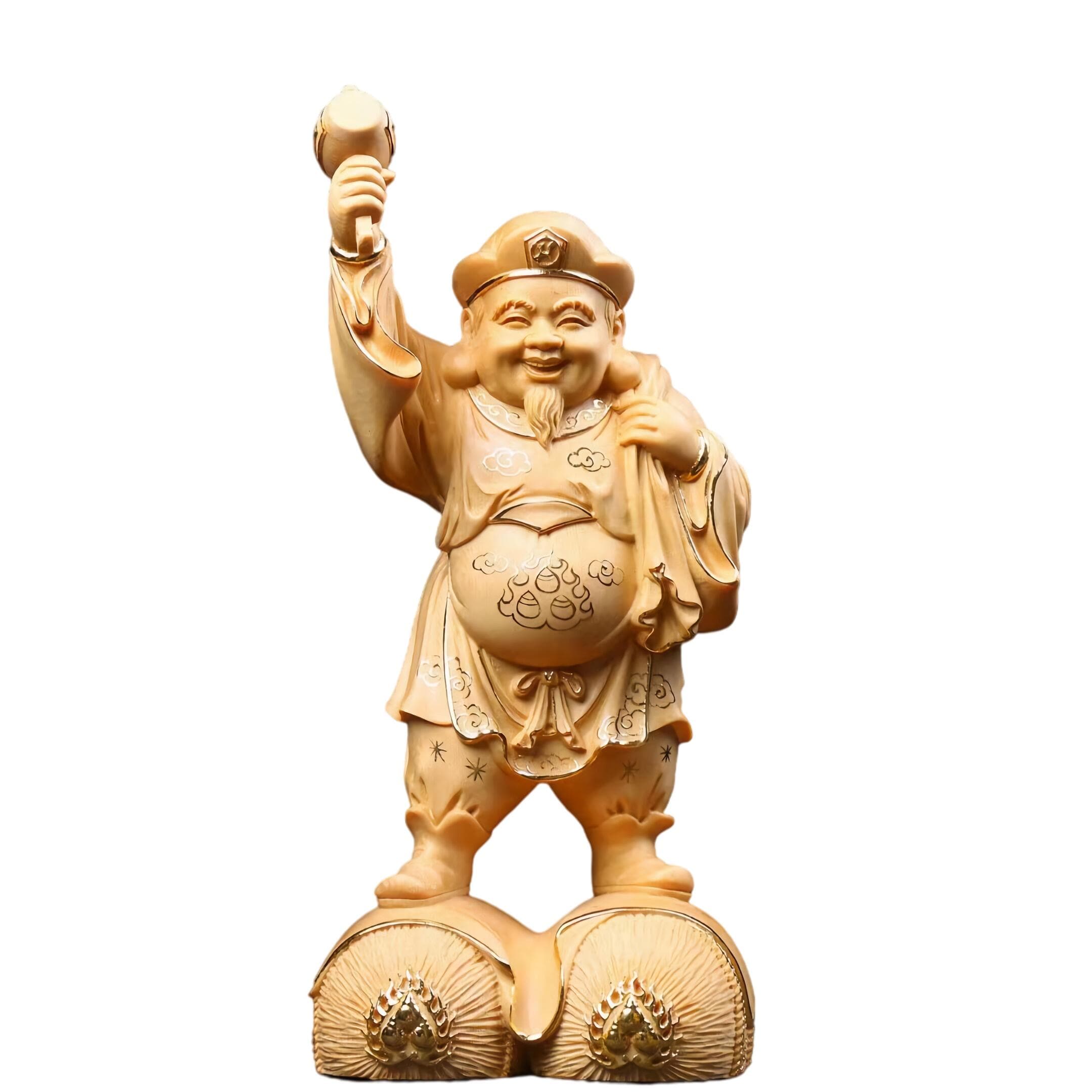極上彫り 仏像 木彫り 大黒様 置物 縁起 七福神 大黒天 金運 – 念珊閣仏像