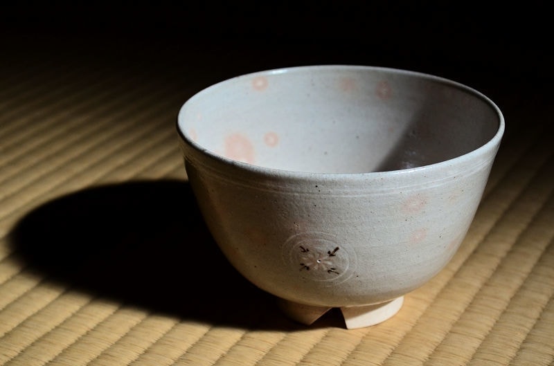 清水茂生 作 萬古焼御本狂言袴茶碗 of 茶の湯 墨東清友館 茶道具専門店