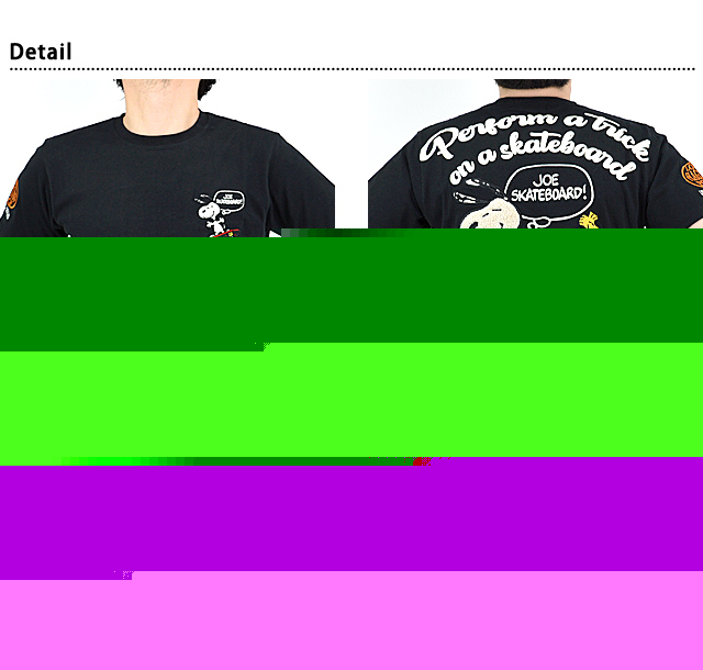 スヌーピー×フラッグスタッフ 半袖Tシャツ Flagstaff 432035 刺繍