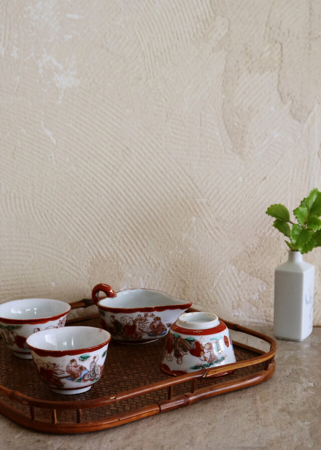 九谷焼 九谷鏑木 芦雁図 宝瓶 湯冷まし 煎茶碗 煎茶器 茶道具 鏑木