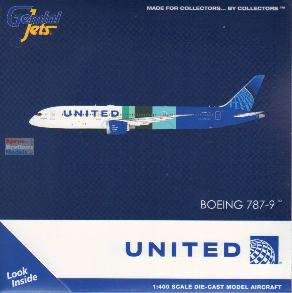 GEMGJ2333 1:400 Gemini Jets United Airlines B787-9 Reg #N24988