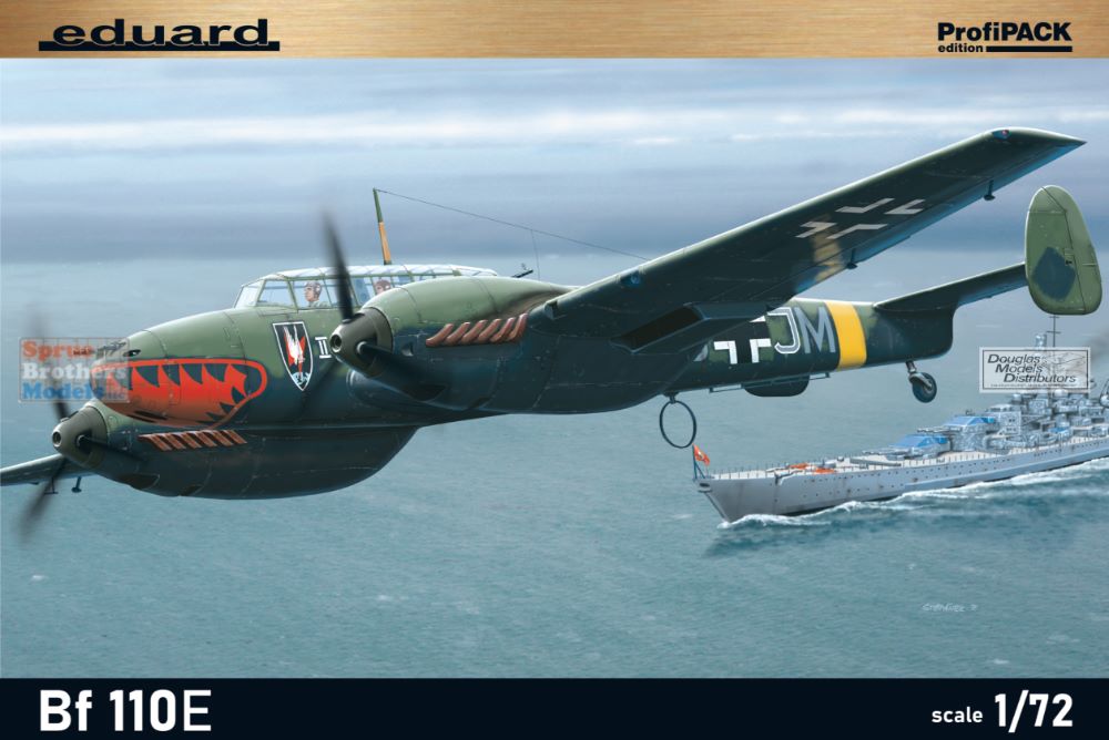 EDU07083 1:72 Eduard Bf110E ProfiPACK - Sprue Brothers Models LLC