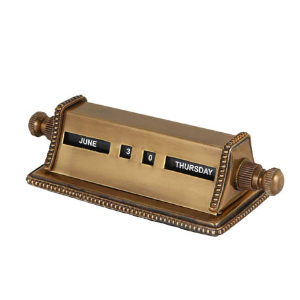 DULTON（ダルトン）真鍮製の卓上カレンダー Dorado - おしゃれな