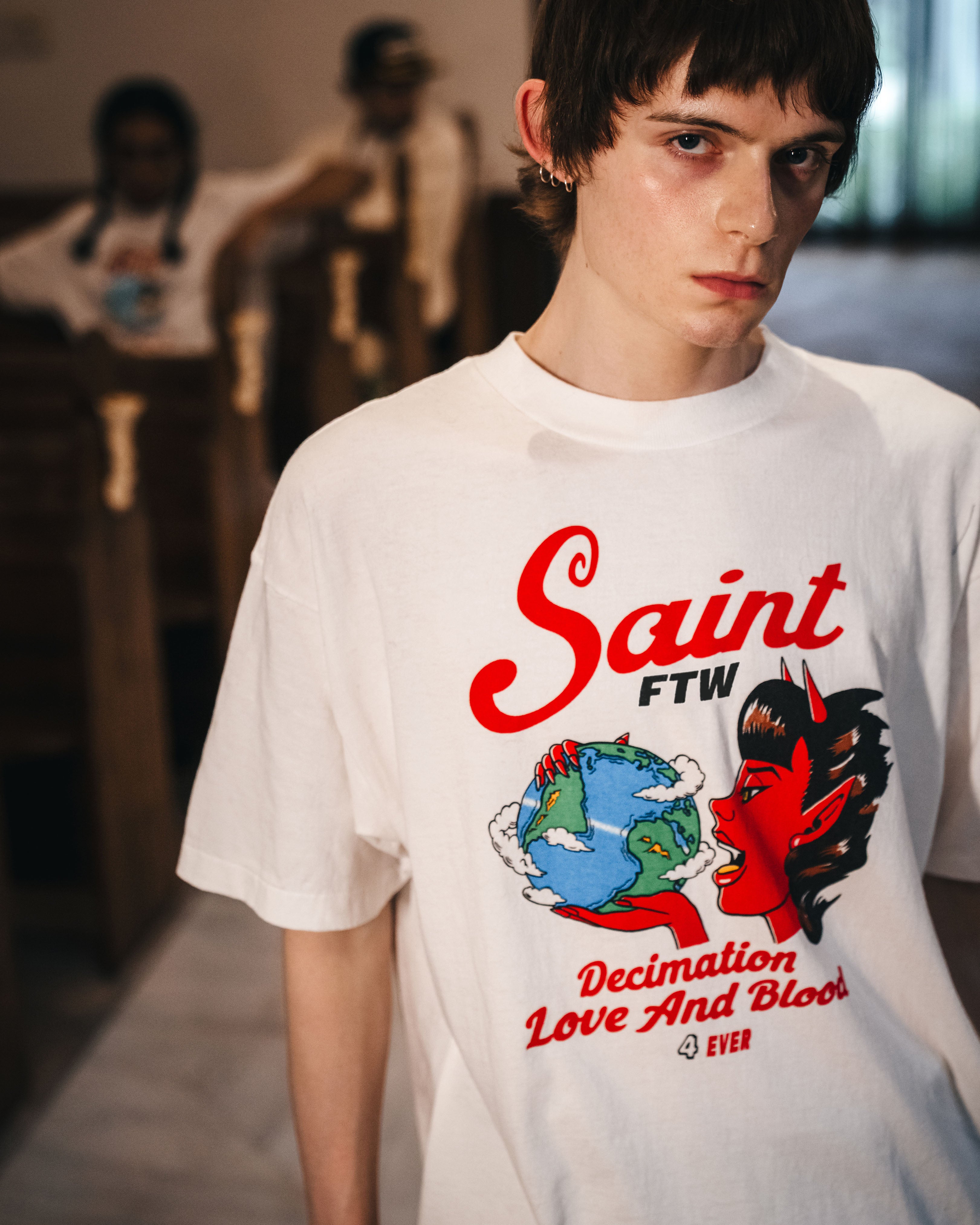 SAINT Mxxxxxx SAINT Mxxxxxx ONE PIECE Tシャツ × ONE PIECE TEE ⁄ BLK