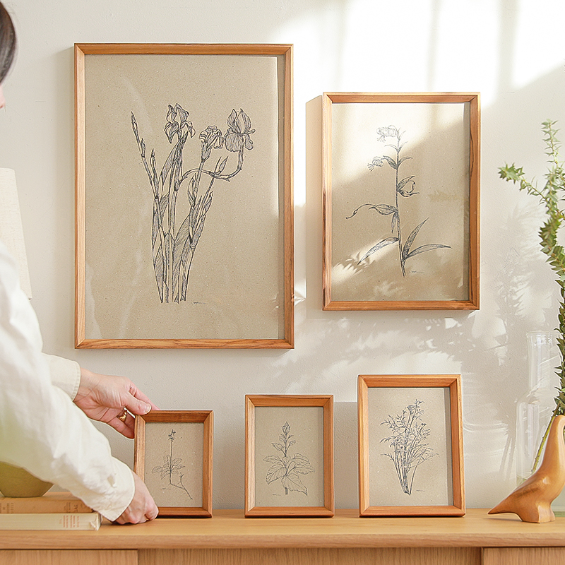 アンティーク額縁、チーク材料