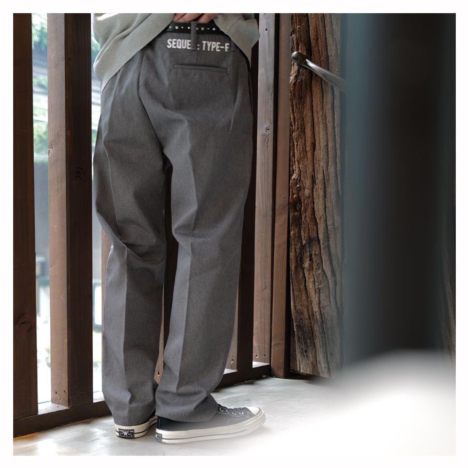 SEQUEL CHINO PANTS TYPE-XF グレー M 試着のみ