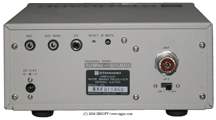 STANDARD モデルAX700 受信機( ジャンク品) STANDARD モデルAX700 受信