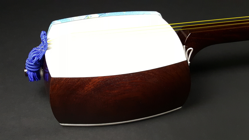 三味線 細棹 短棹 ベッコウ撥 セット 破れなし べっこう 三味線 細棹