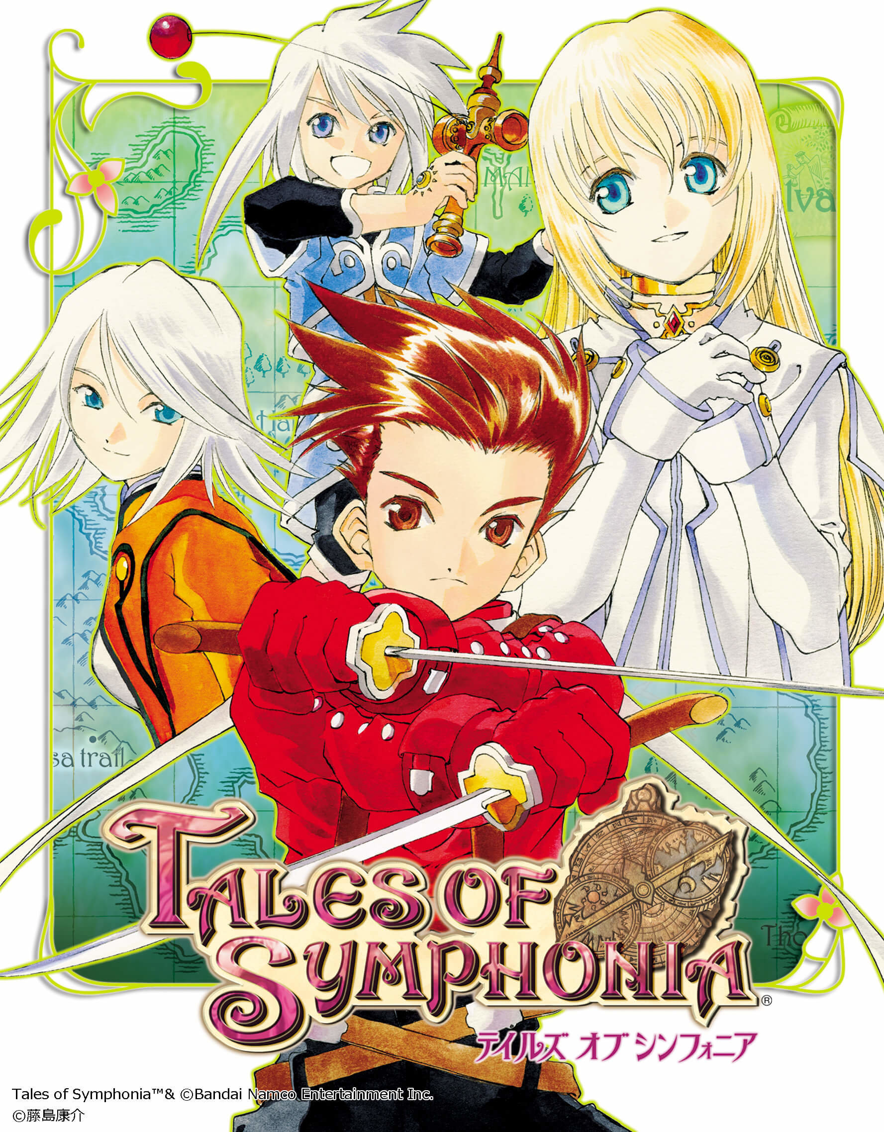 当時物】テイルズ オブ シンフォニア 販促ポスター 藤島康介 ゲーム