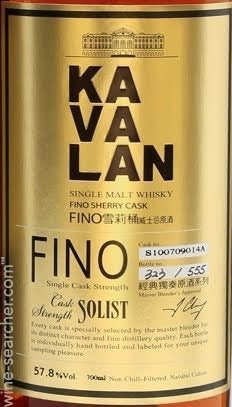 Kavalan Solist Fino Sherry Cask Strength Single Malt Whisky