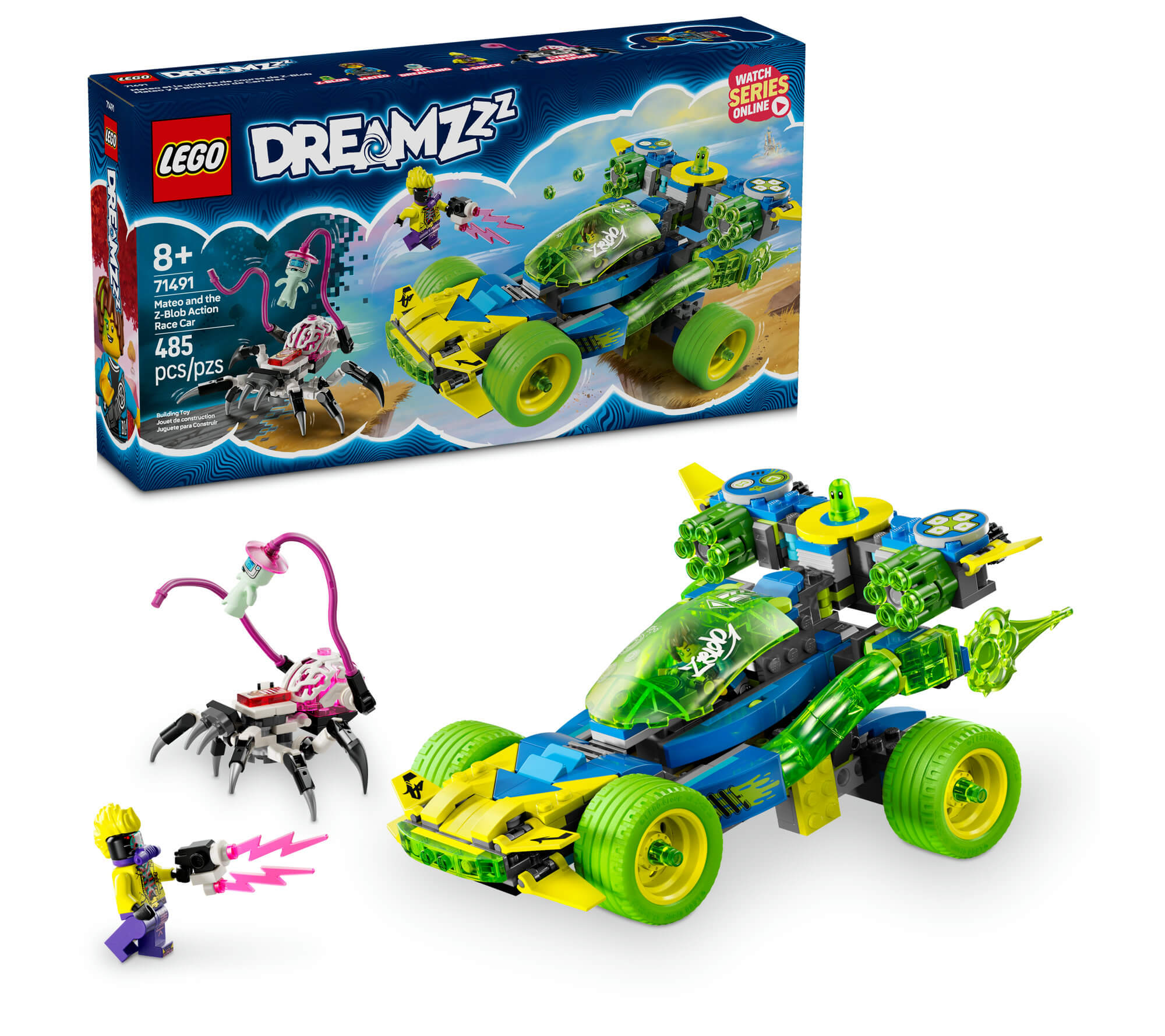 LEGO DREAMZzz Mateo and the Z-Blob 485-Piece Action Race Car Toy