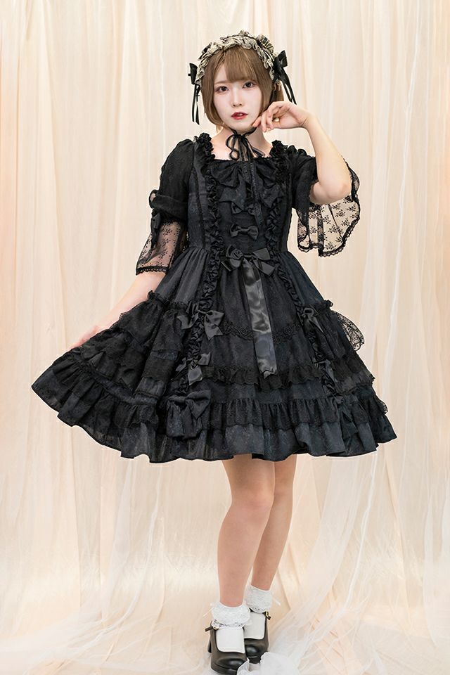 Angelic Pretty レディローズ 黒 ヘッドドレス Angelic Pretty レディ