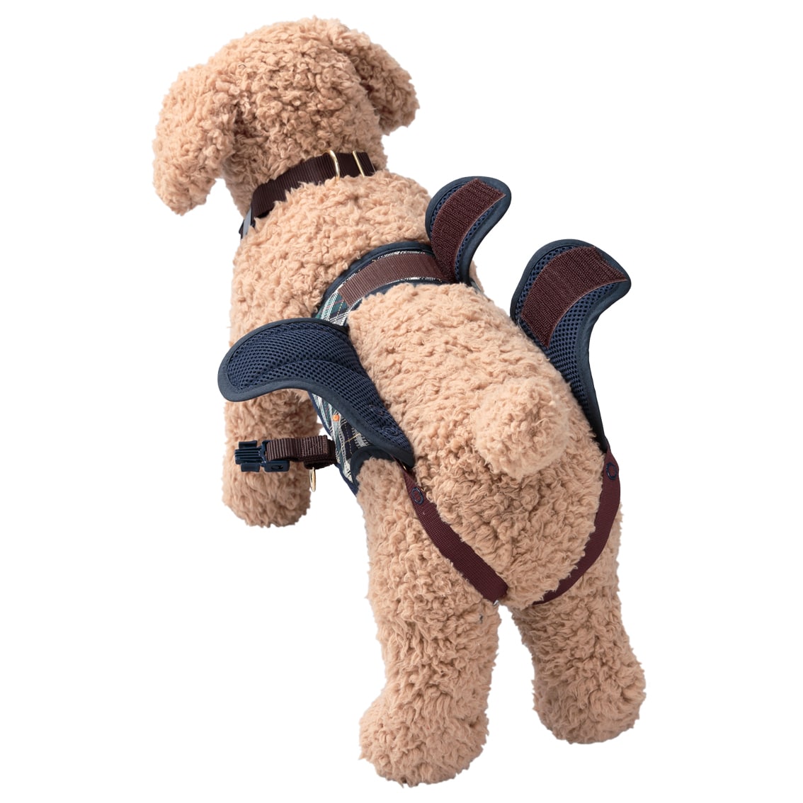 小型犬用 緑チェック | 歩行補助ハーネス LaLaWalk