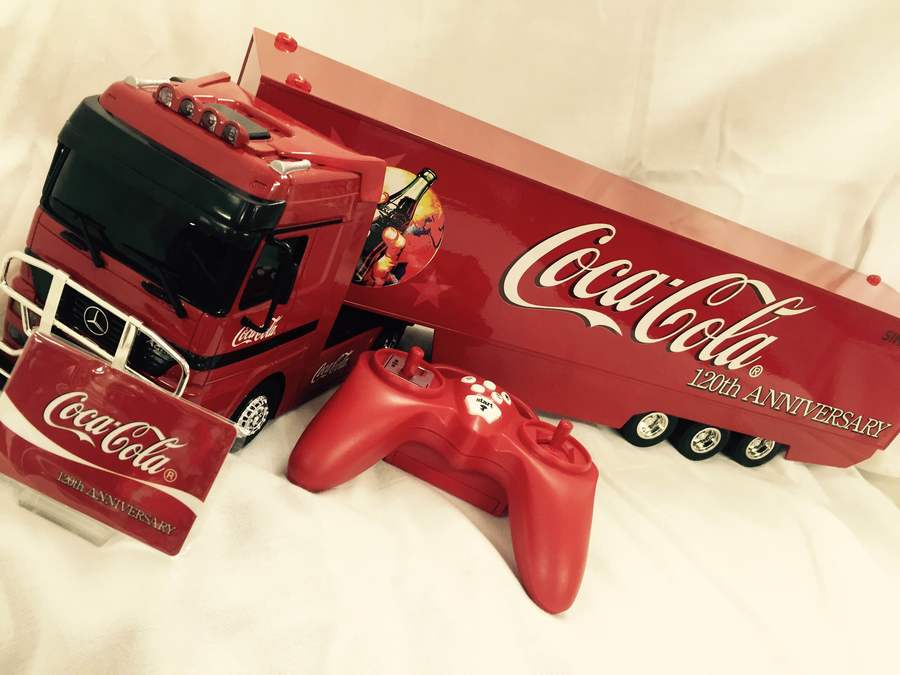 希少！ 特大 コカコーラ トレーラー ラジコン 全長70cm 120周年記念品