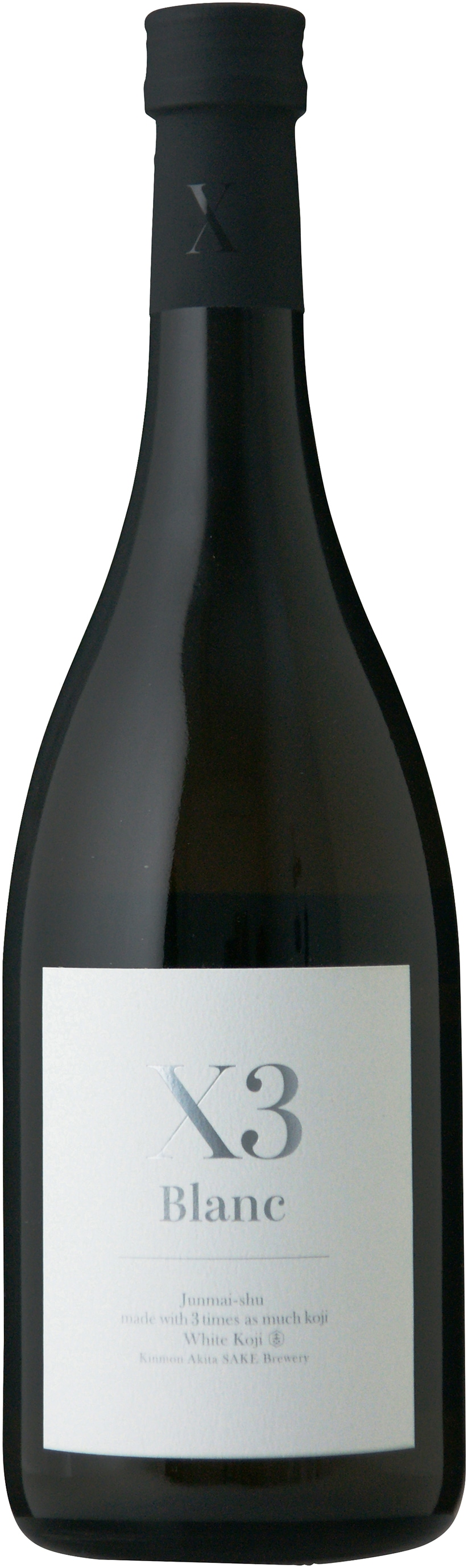 CS】X3 Blanc 純米原酒 720ml／金紋秋田酒造株式会社