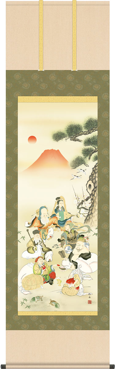 真作/羽田桂舟/滝図/瀑布/夏の掛軸/掛軸/名家伝来/AK-402 真作/羽田