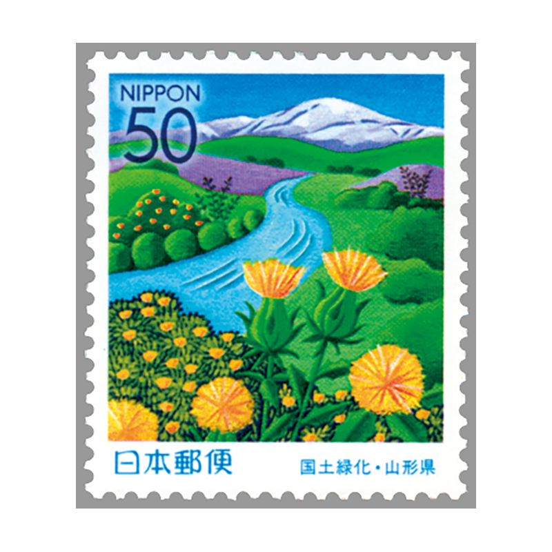 日本の古切手 美しい日本の国土 長野県 10枚 日本の古切手