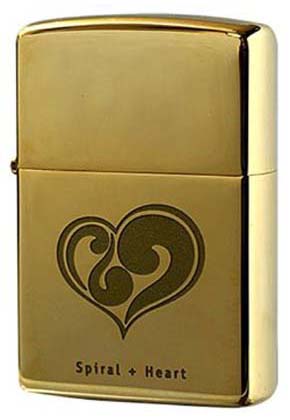 ZIPPO】ジッポー：204G-HEART/スパイラルハート