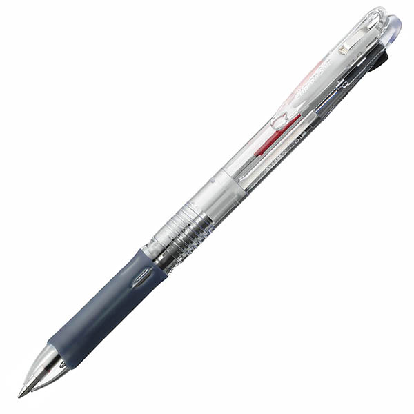 クリップ－オンスリム2C 透明(0.7mm 2色（黒・赤インク）): 本体