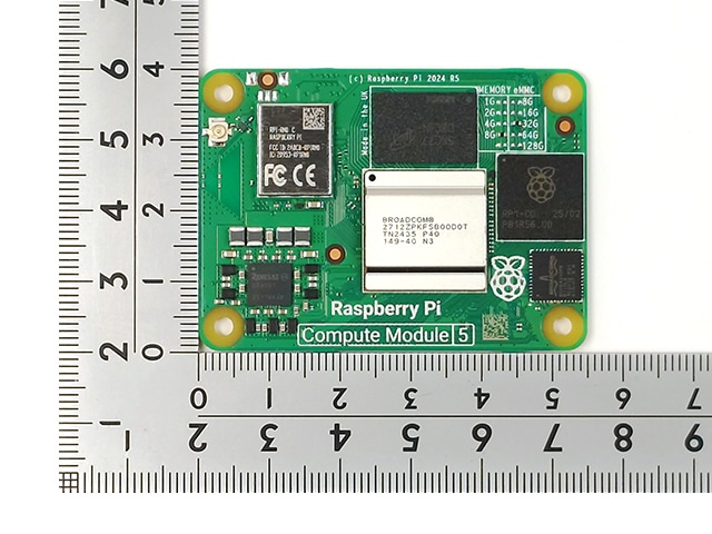 Raspberry Pi Compute Module 5 (RAM:8GB eMMC:32GB 無線機能搭載