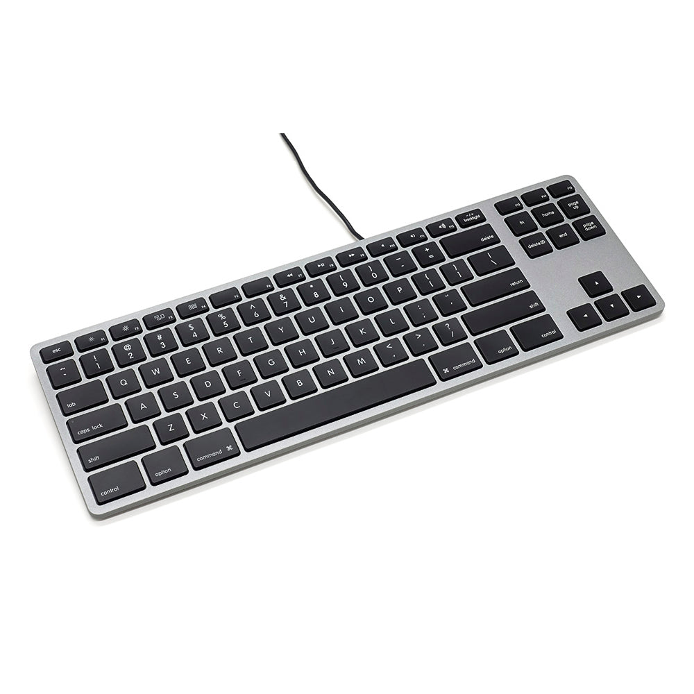 Matias RGB Backlit Wired Aluminum Tenkeyless keyboard for Mac
